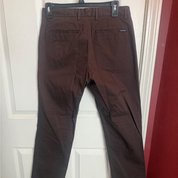 Calvin Klein Black Refined Stretch Chinos - Picture 3 of 4